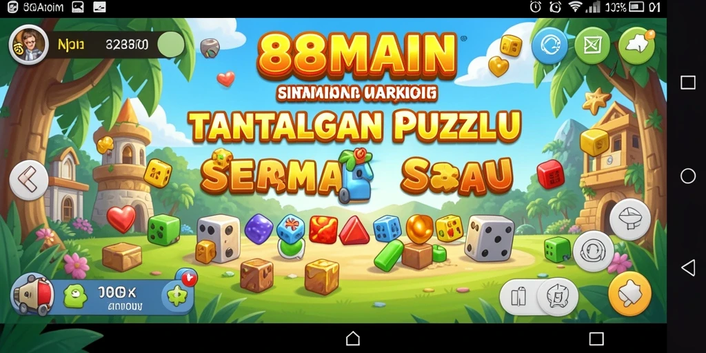 Tampilan gameplay seru dari 88MAIN dengan berbagai teka-teki menarik.