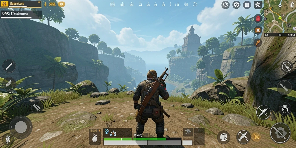Screenshot 99SL menampilkan berbagai lingkungan dalam game Open World.