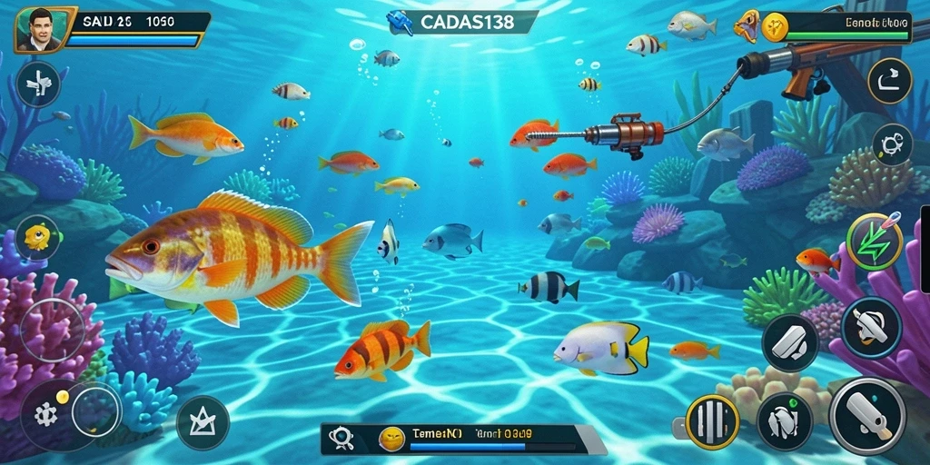 Tampilan gameplay Tembak Ikan yang menarik dan seru di CADAS138.