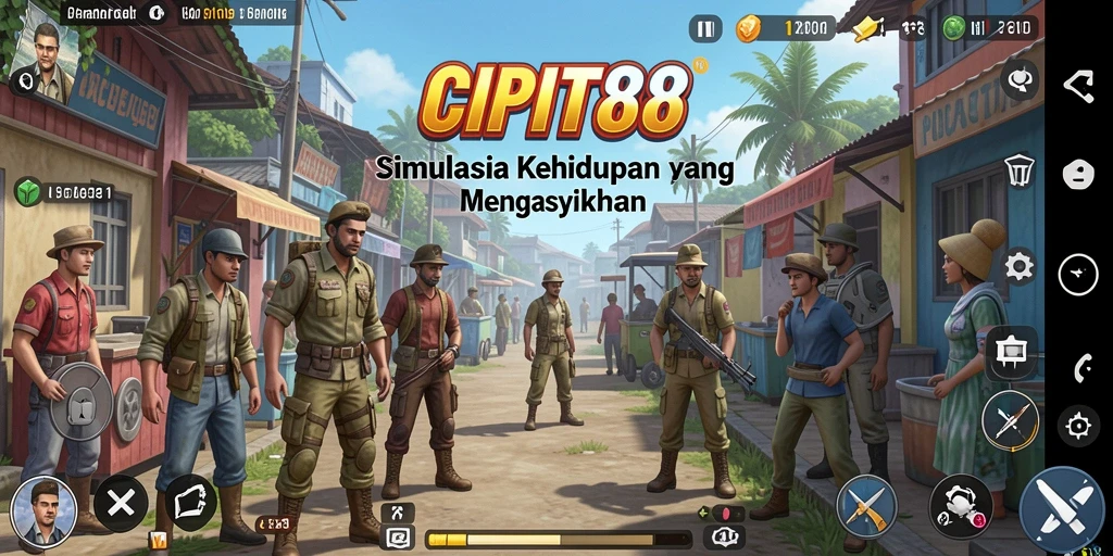 Tampilan gameplay <strong>CIPIT88</strong> menampilkan interaksi karakter yang seru dan dinamis.