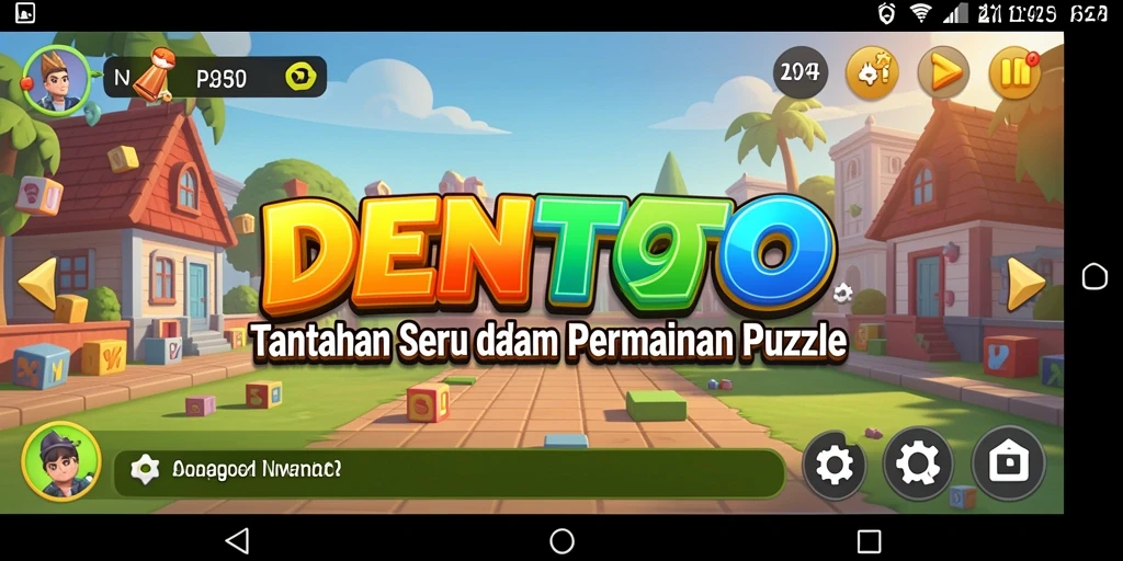 Screenshot DENTOTO menampilkan gameplay seru dan tantangan menarik.