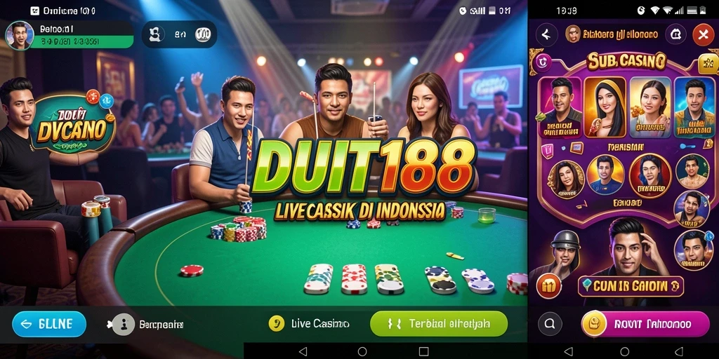 Screenshot gameplay yang mendebarkan dari aplikasi Live Casino DUIT188.