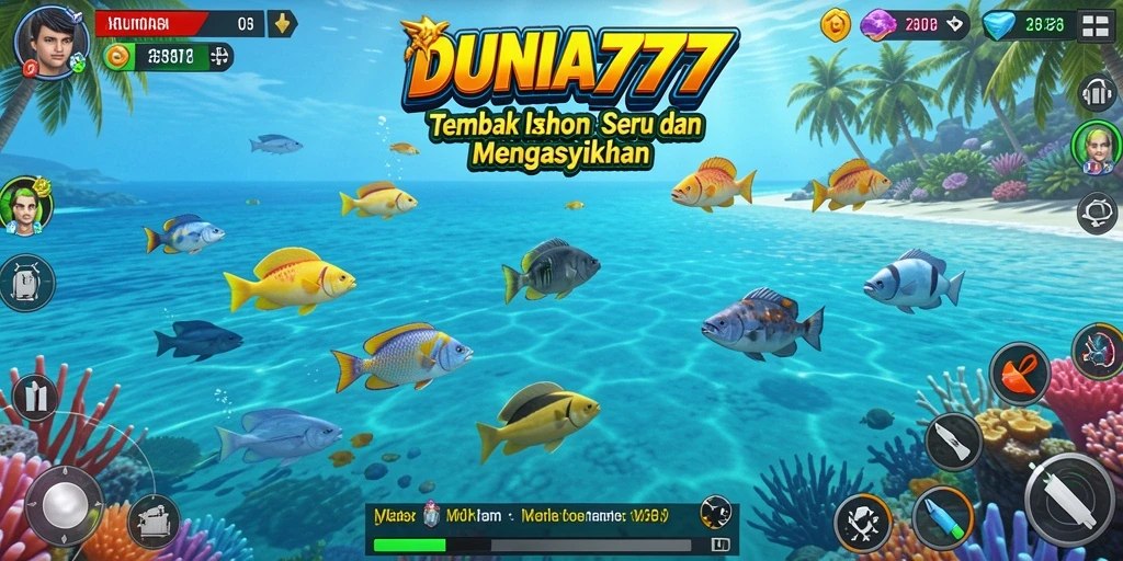 Gameplay seru DUNIA777 dalam menangkap ikan.