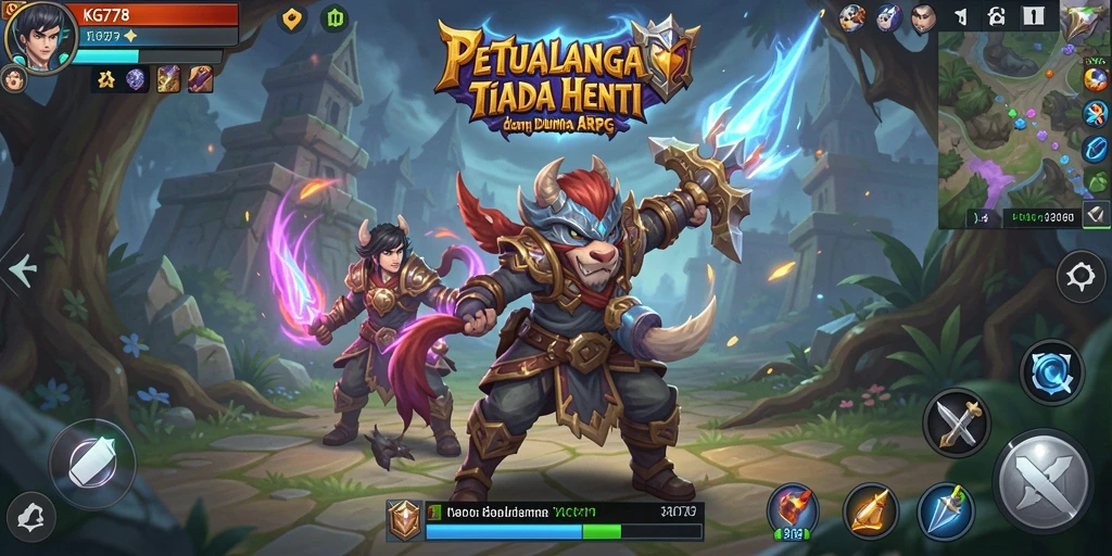 Gameplay menarik dalam dunia fantasi ARPG yang kaya.