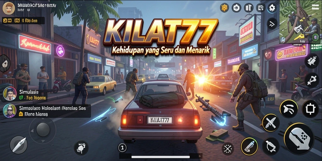 Tampilan menarik gameplay KILAT77 dengan berbagai aktivitas simulasi.