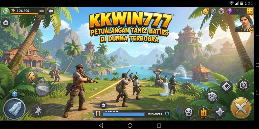 Tangkapan layar permainan <strong>KKWIN777</strong> menampilkan aksi mendebarkan dalam dunia terbuka.