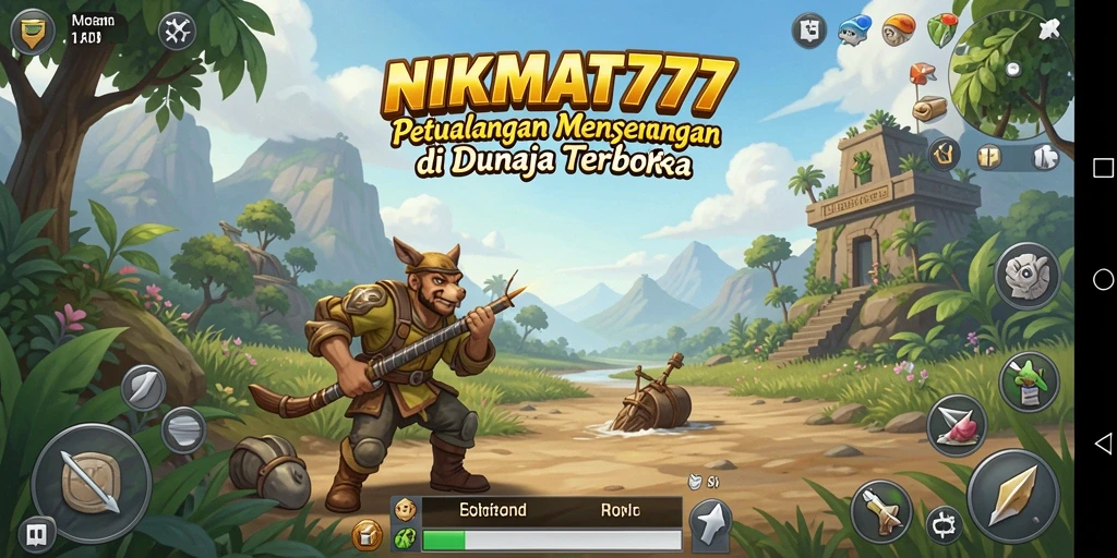 Gambar tampilan gameplay NIKMAT777 yang memukau di dunia terbuka.