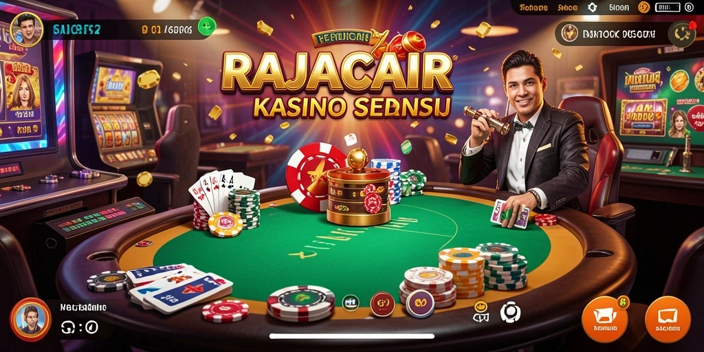 Tampilan utama gameplay Kasino RAJACAIR dengan grafis menawan.