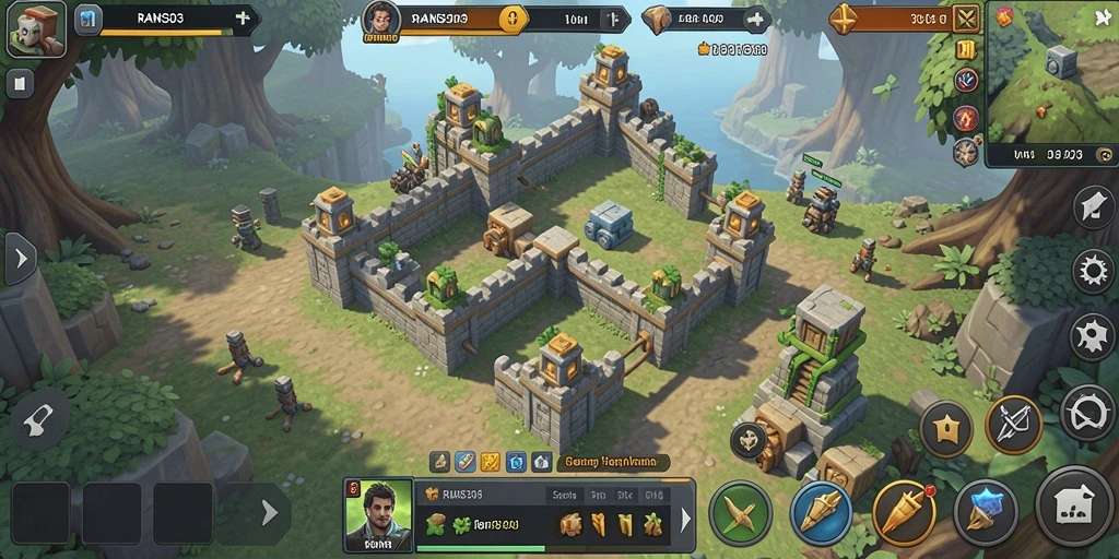 Tangkapan layar RANS303 menampilkan aksi seru gameplay Tower Defense.
