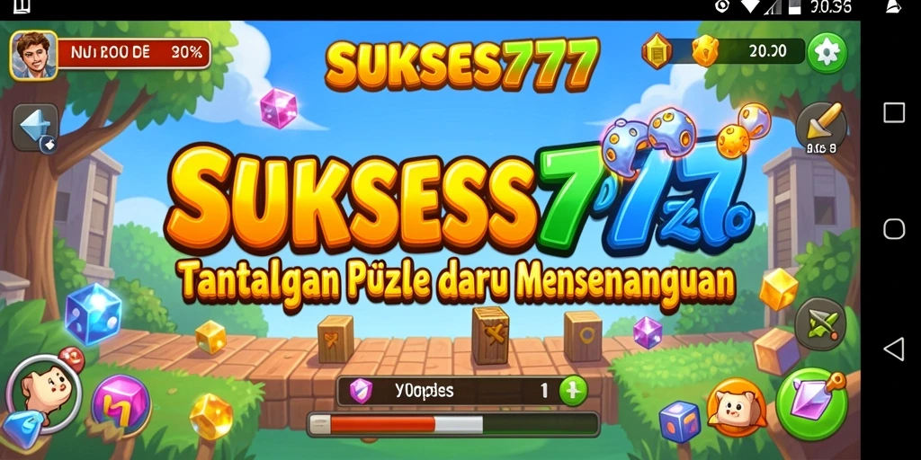 Screenshot gameplay <strong>SUKSES777</strong> menampilkan teka-teki yang menantang dan seru.