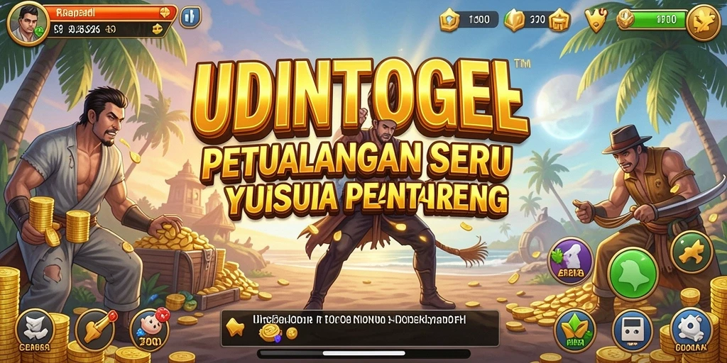 Tampilan gameplay seru dari UDINTOGEL dalam petualangan mendebarkan.